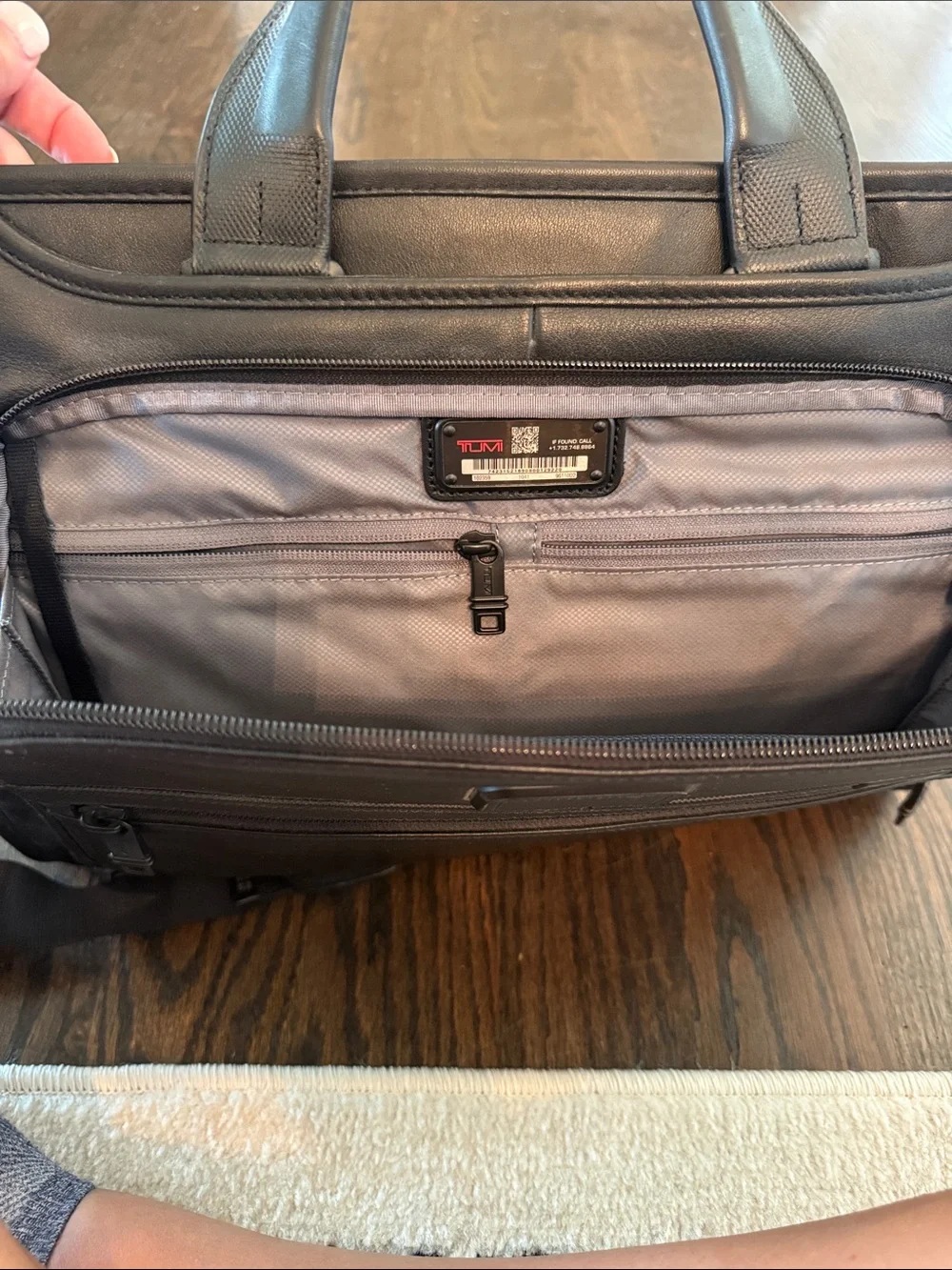 Tumi classic leather